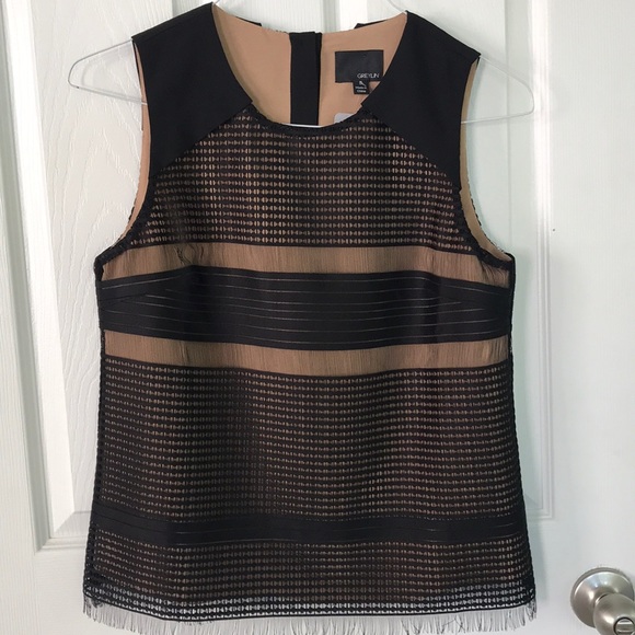 ANTHROPOLOGIE Stunning black Greylin blouse NWT - Picture 1 of 8